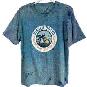 Vissla everyday Heather tie dye surf tee
